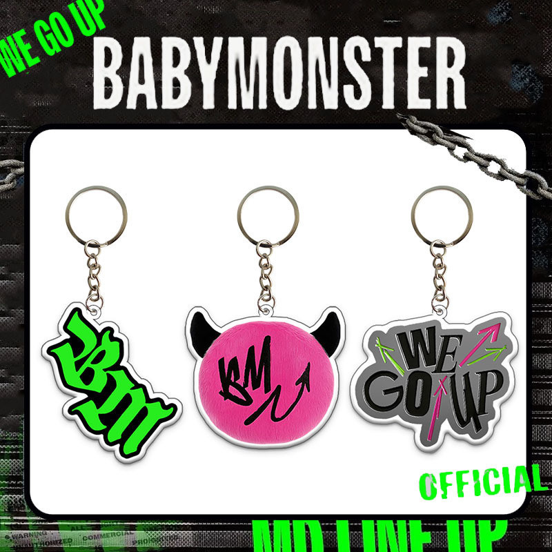 Babymonster Flash Móc Khóa Acrylic Mặt Dây Chuyền Túi Phụ Kiện ASA Babymonster Hàng Hóa