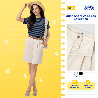 [BST Yên Yêu] Quần Short Nữ YODY Wide Leg Collection TRA - WCTR26S148