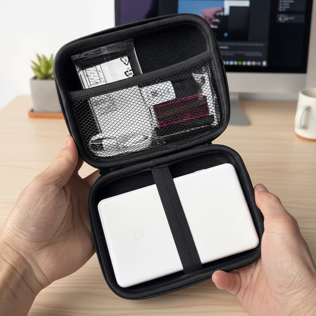 Thích hợp cho Mijia Photo Printer Pro Hộp lưu trữ Mijia Photo Paper Ribbon Box Túi lưu trữ Polaroid 