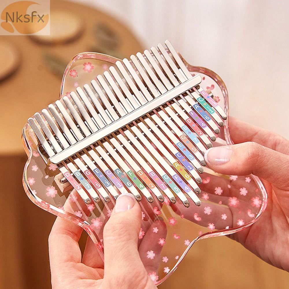NKSFX Ngón Tay Cái Piano, Tinh Tế 17 Phím Mini Ngón Tay Cái Piano, Đồ Chơi Mini Quà Tặng Nhạc Cụ Ngó