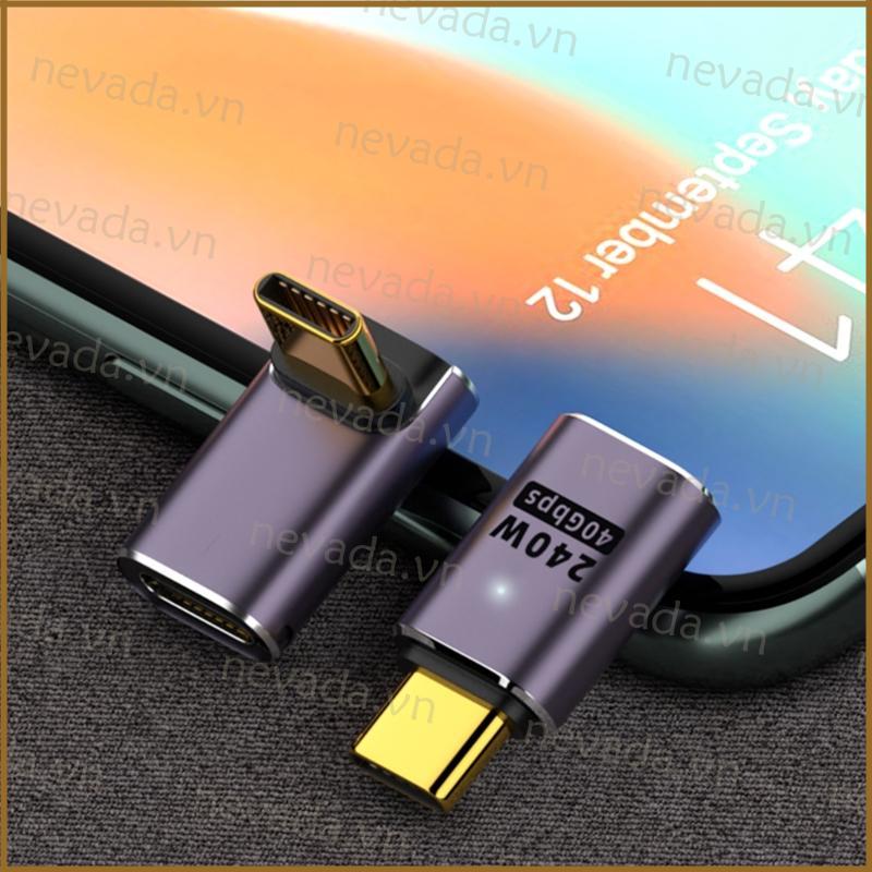 Nev ♕ Type C Female Type C Male 40Gbps Bộ chuyển đổi dữ liệu nhanh