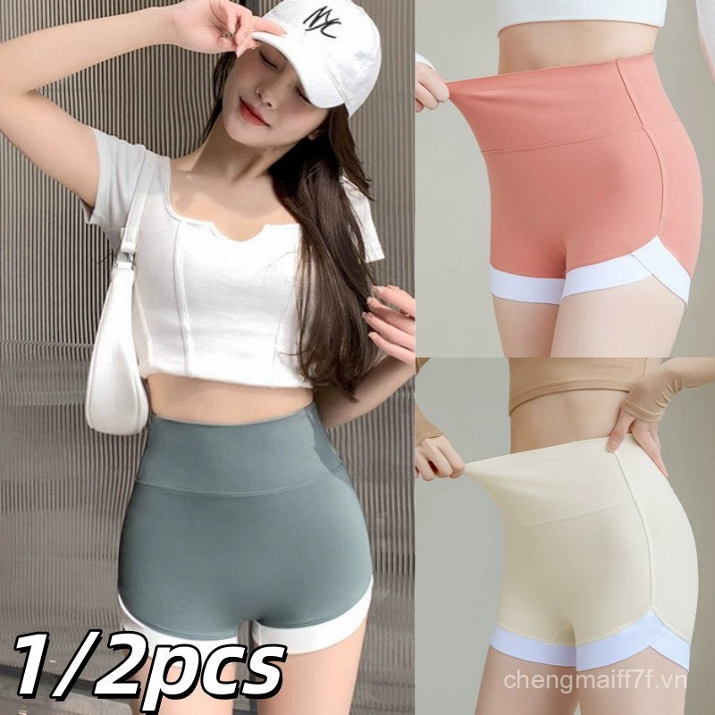 （1/2pcs）Quần Đùi Đúc Su Tập GYM Gen Bụng Giảm Eo Nâng Mông Loại Mới Mã