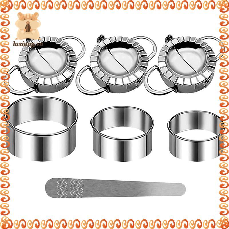 [luxiang.vn] Bộ làm bánh bao Ravioli Shaper bằng thép không gỉ Bánh bao Ravioli Shaper để làm Raviol