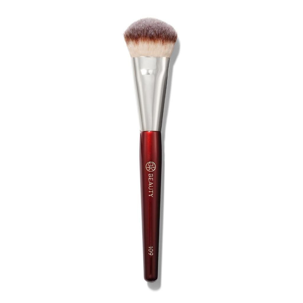 K2BF BKBEAUTYBRUSHES-109MINICONTOUREDFOUNDATION-FaceBrushforLiquidorFoundations-Bronzer,Blush&Highli