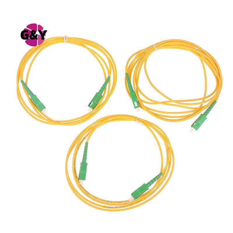 Dây nối quang học G & Y / APC- / APC Chế độ đơn 9 / 125 G652D LSZH 1m2m3m Cáp nhảy sợi quang