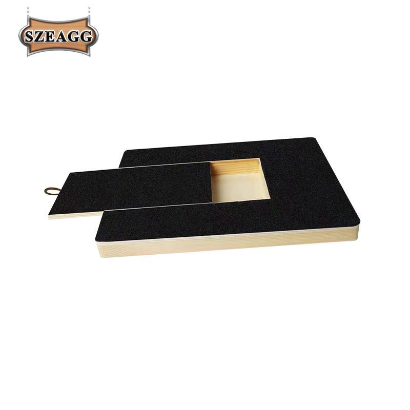 Chó Scratch Pad Trượt Snack Box Grind Claws Nail File Scratching Board