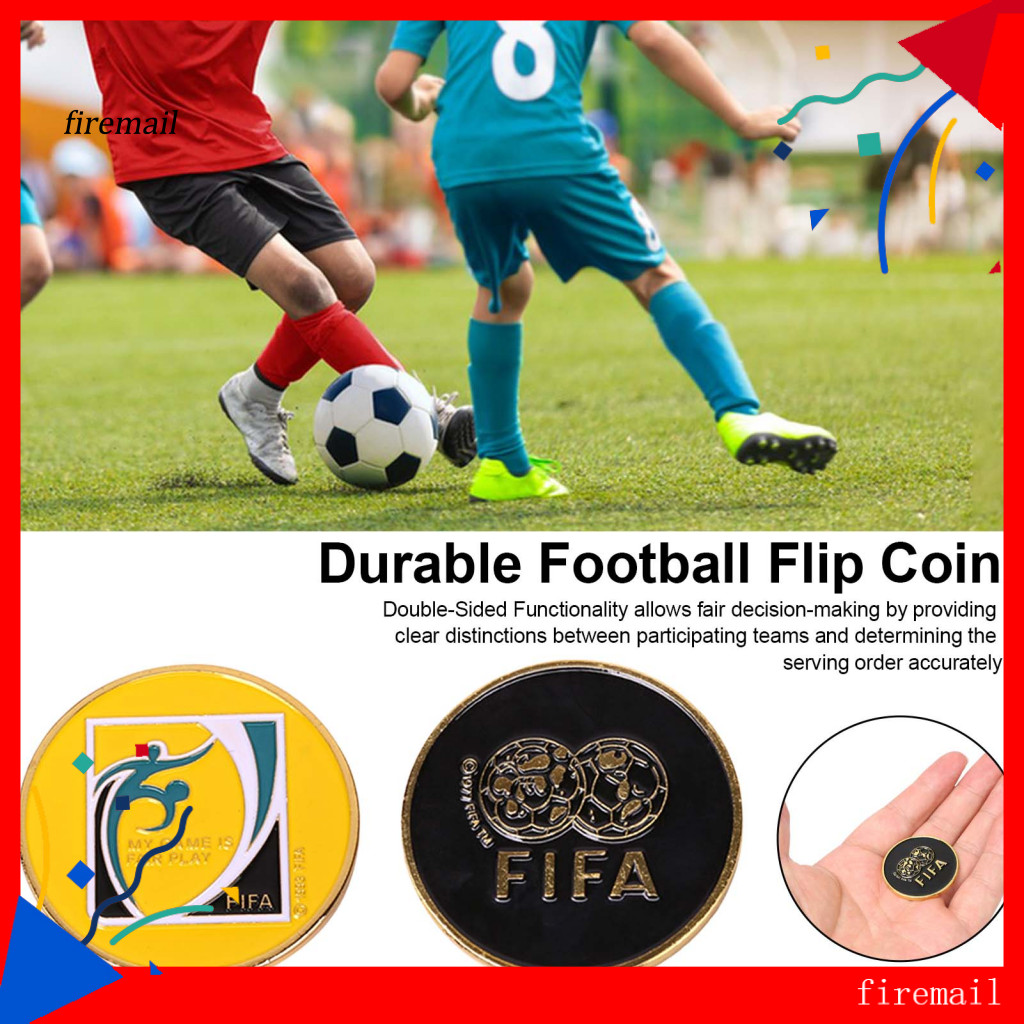 [FM] Đồng xu trọng tài bóng đá nhẹ Bóng đá bền bỉ Flip Coin Trọng tài Flip Coin cho bóng đá – Đồng x