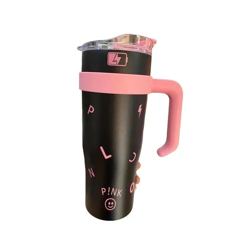 Bình Giữ Nhiệt Ly Giữ Nhiệt Black Pink 1200ML Có Vòi Hút