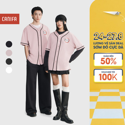 Áo khoác unisex người lớn CANIFA in hình Demon Slayer 5OT25W002