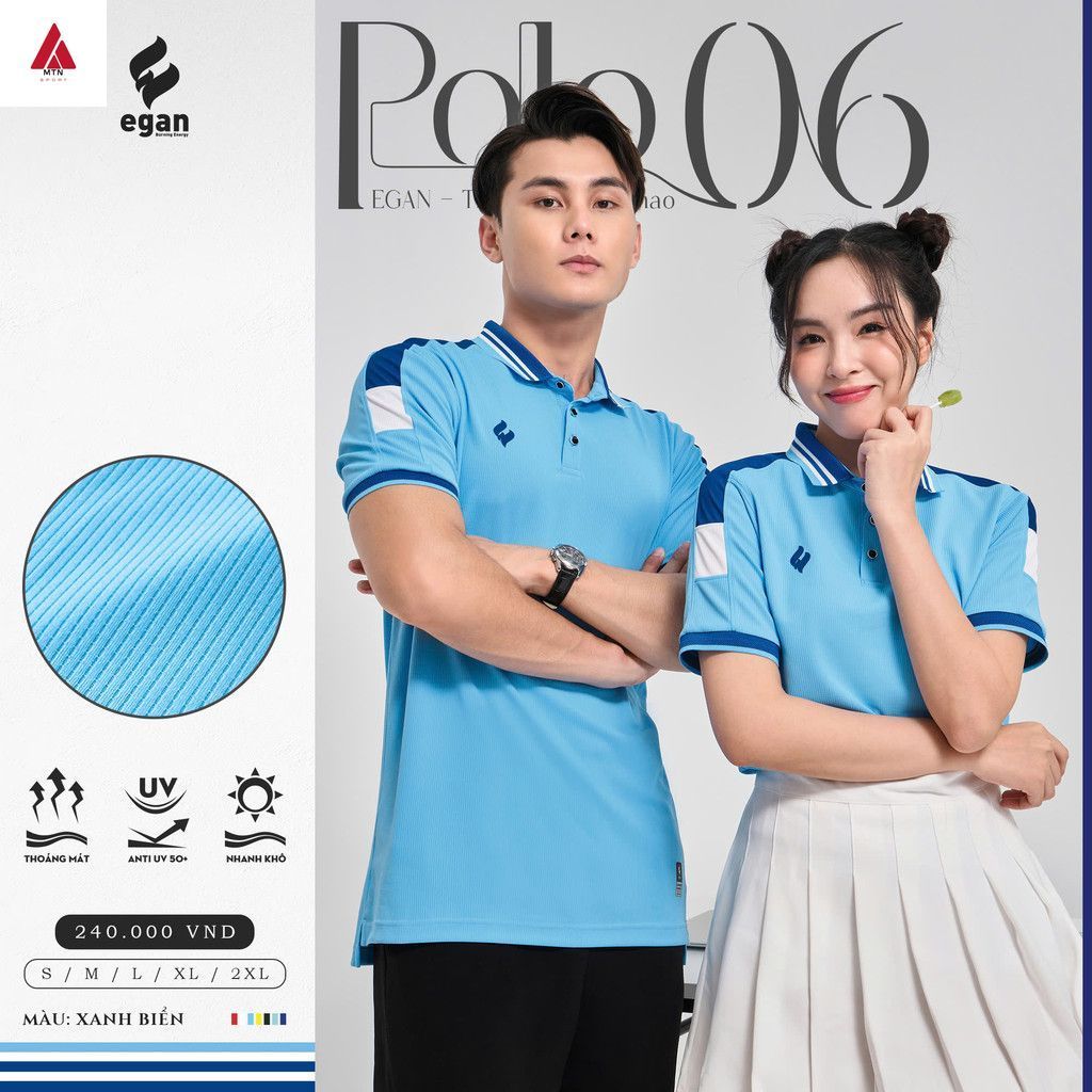 Áo Polo Egan 6 - Áo Thể Thao Nam Nữ Năng Động Trẻ Trung MTN SPORT