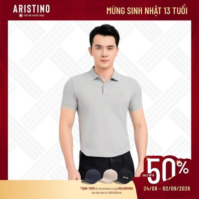 [Tăng 1 size, phom nhỏ] Polo Nam Elite Aristino Cotton spandex Co Giãn Thoải Mái Slim Fit APS115S3EC