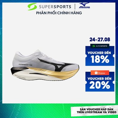 Giày Chạy Bộ Unisex Mizuno Hyperwarp Pro - Trắng - J1GC267401 ADS04 LS200