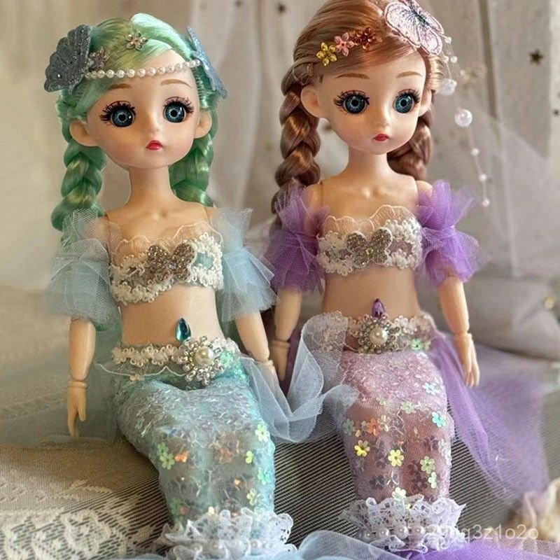 Búp bê công chúa nàng tiên cá 12in có nhạc, quà tặng lễ hội cho bé gái giao nhanh
