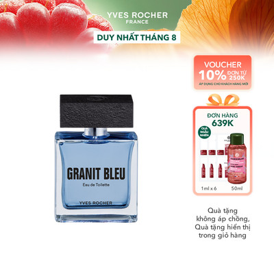 Nước hoa nam Yves Rocher Granit Bleu Eau de Toilette 50ml