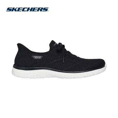 Giày Thể Thao Nữ Skechers Slip-ins Sport Active Virtue Flawless Thường Ngày - 104457-BKW Air-Cooled Memory Foam