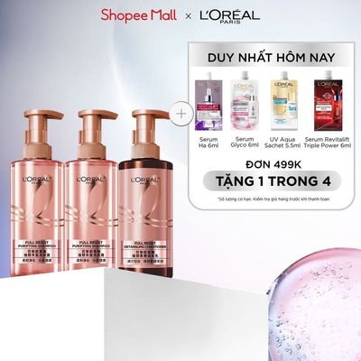 Bộ đôi dầu gội x2 và dầu xả ngăn ngừa gãy rụng tóc giúp tóc chắc khỏe L’oreal Paris Elseve Full Resist Hair 440mlx3