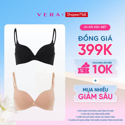  COMBO 2 Áo ngực Misaki trơn không gọng, mút mỏng mềm mại thoáng mát - 0228