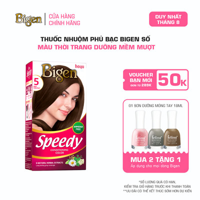 [LIVE] Thuốc Nhuộm Tóc Phủ Bạc Tại Nhà Bigen Số - Phủ Bạc Thảo Dược, Màu Thời Trang 80ml