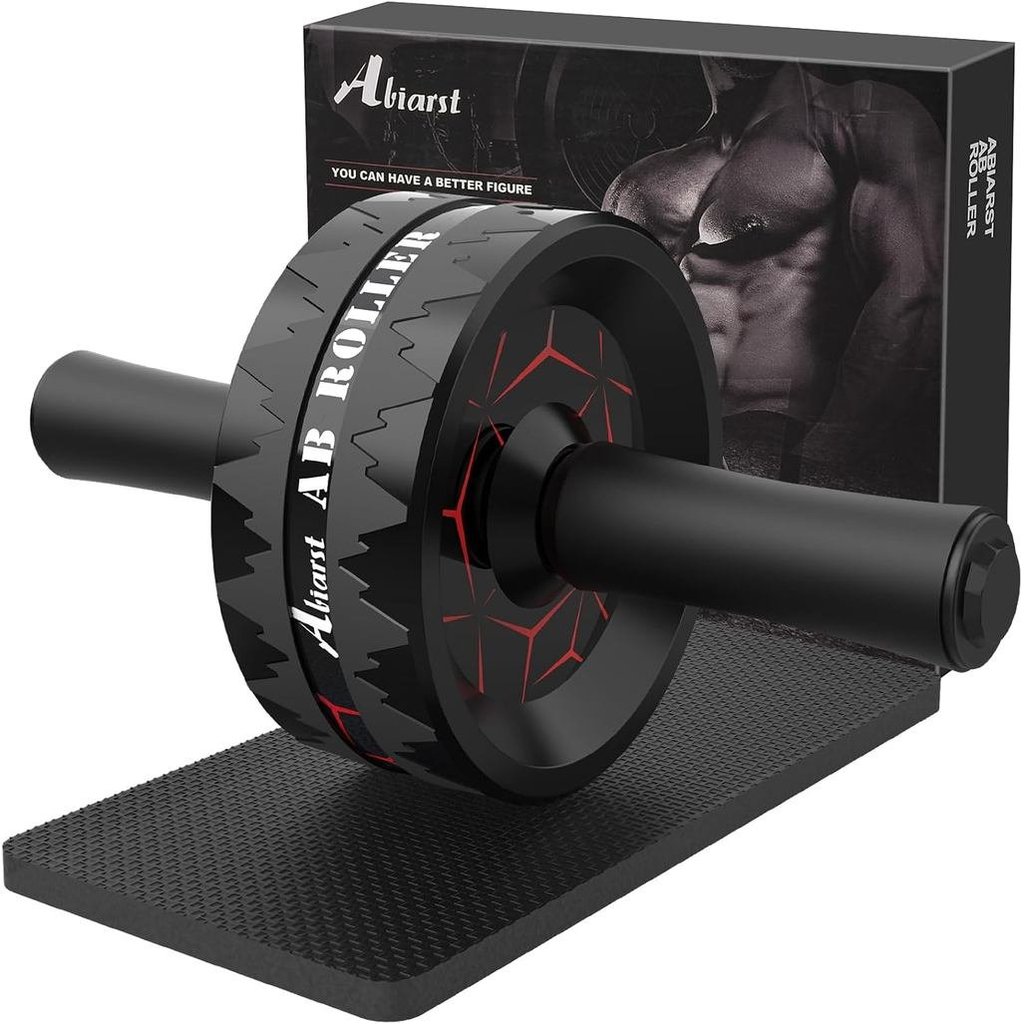 Abiarst Ab Roller Wheel, Abs Workout Equipment for Abdominal & Core Strength Training, Home Gym Exer