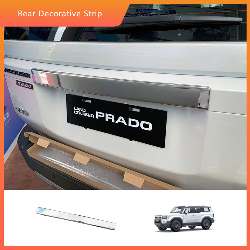 Bán-Thích hợp cho Toyota24 Prado LC250 Phía Sau Viền Land Cool Road Ze Tailgate Viền 2024 Land Cruis