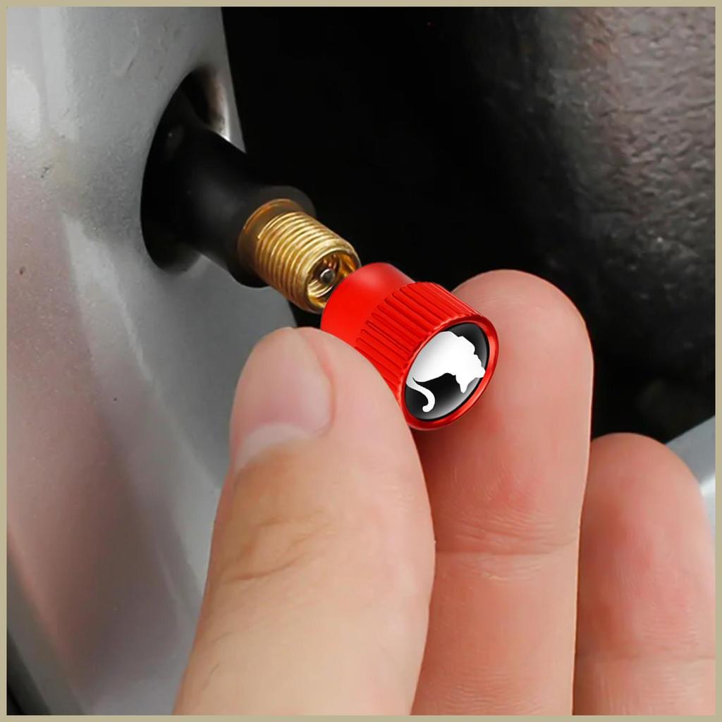 Nắp van thân lốp Họa tiết mèo con Mũ bụi van lốp cho ô tô 4X Phụ tùng bánh xe ô tô hạng nặng shopeba