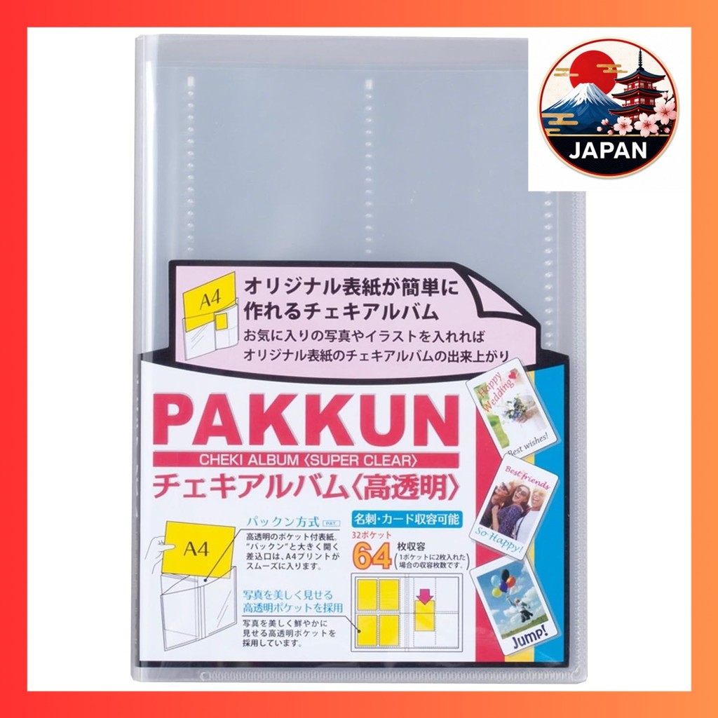 [Directly from Japan]SEKISEI Album Pocket Packun Instax Album, holds 64 Instax photos and 51-100 Ins