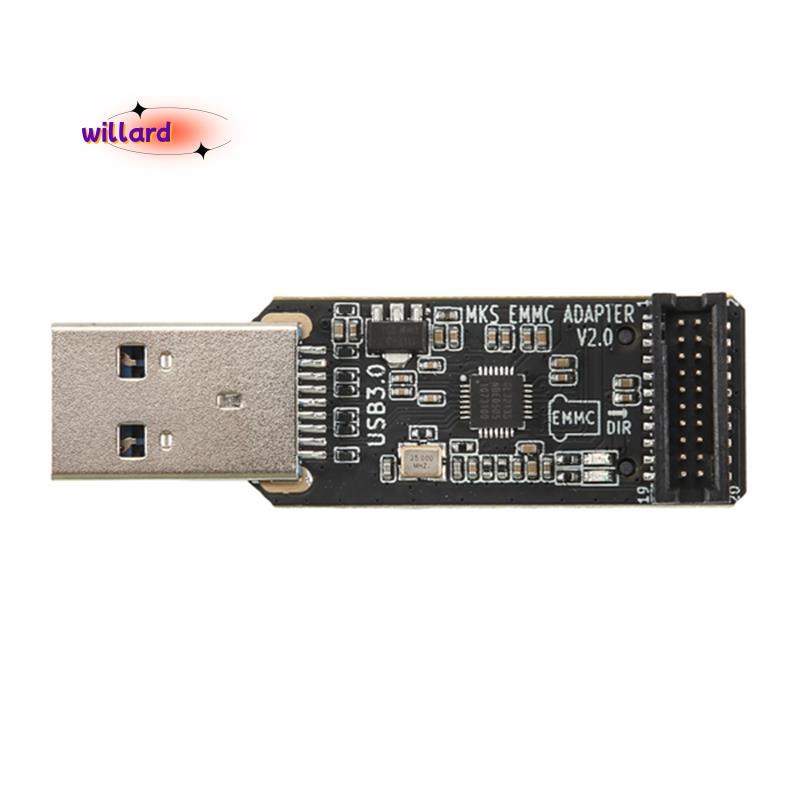Dành Cho MKS EMMC-ADAPTER V2 Đầu Đọc Thẻ USB 3.0 Cho MKS EMMC Module Micro-SD TF Card MKS Pi MKS SKI