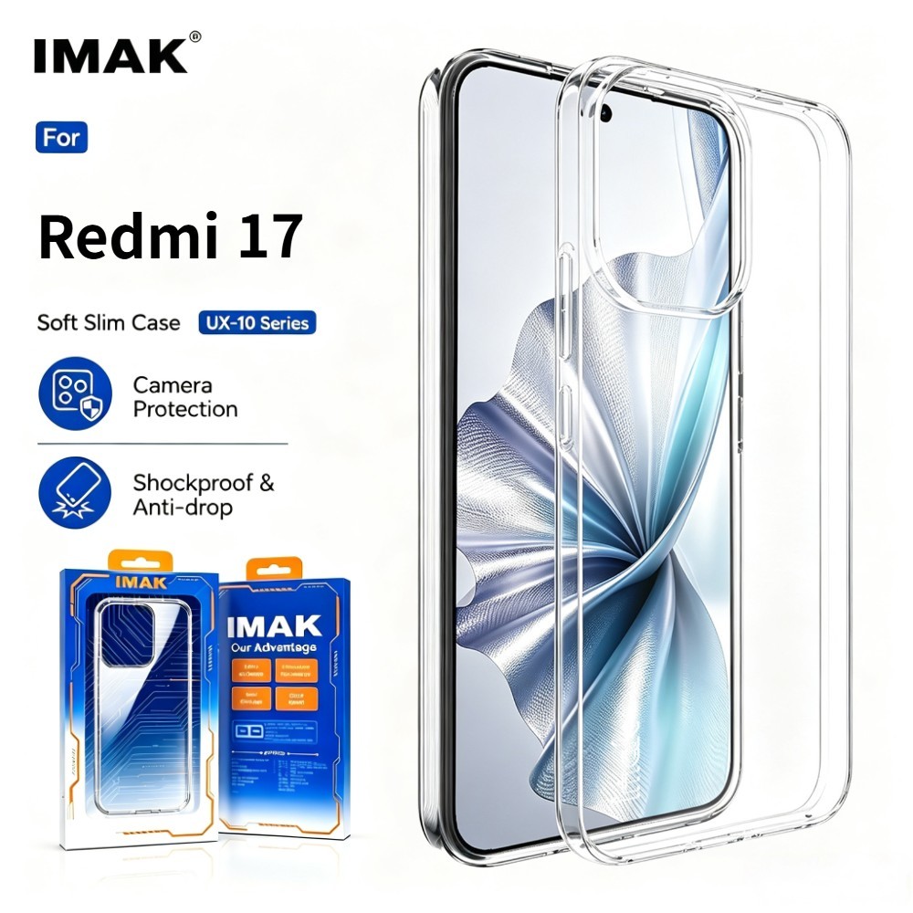 Ốp lưng trong suốt Cho Redmi 17 4G 5G Global Bảo Vệ Camera TPU Mềm Toàn Cầu CA0007