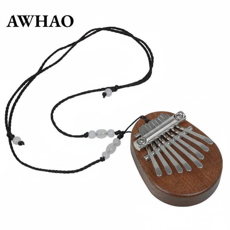 Mini Kalimba Nhỏ Gọn 8-Note Kalimba Mini Thumb Piano Di Động Nhạc Cụ Nhỏ Dây Bao Gồm