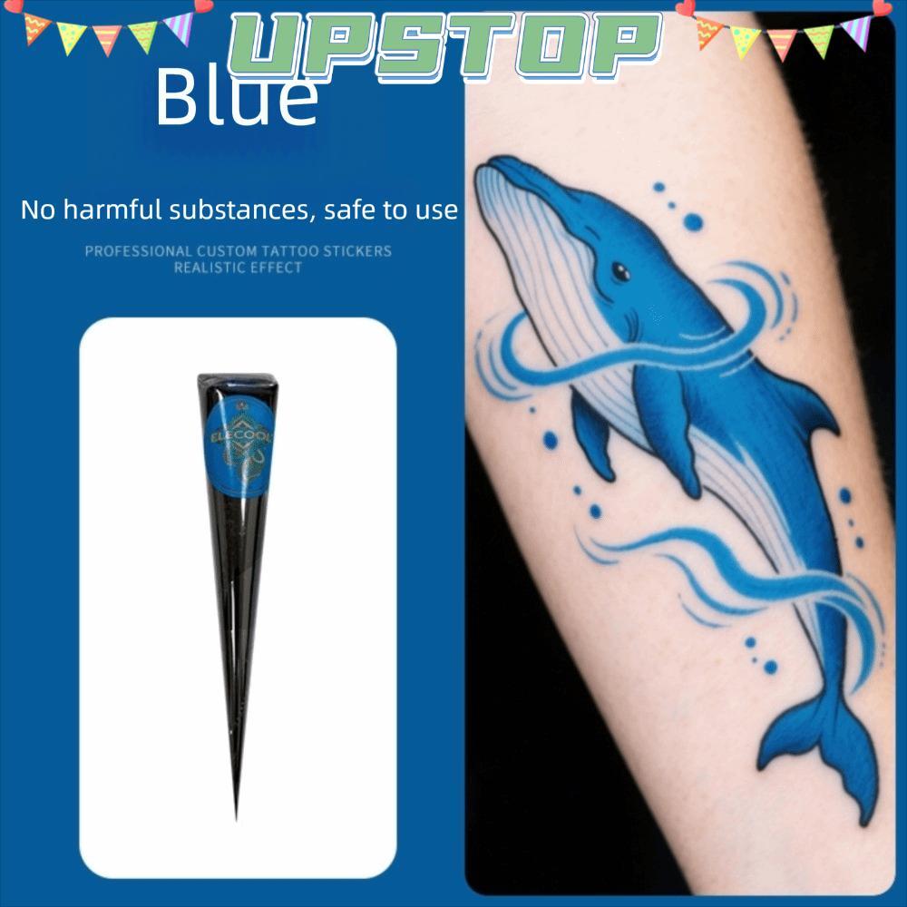 UPSTOPBO Henna Paste Cone, Kem xăm Henna bán vĩnh viễn dễ sử dụng, Kem Henna Nâu đen Tạm thời Mehndi