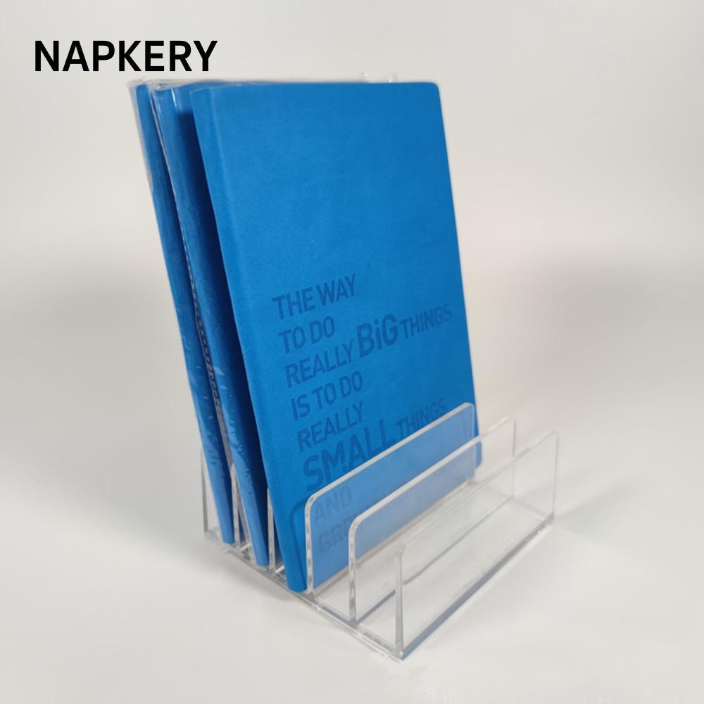 NAPKERY Acrylic File Sorter Acrylic Envelope Organizer Máy tính để bàn File Folder Holder