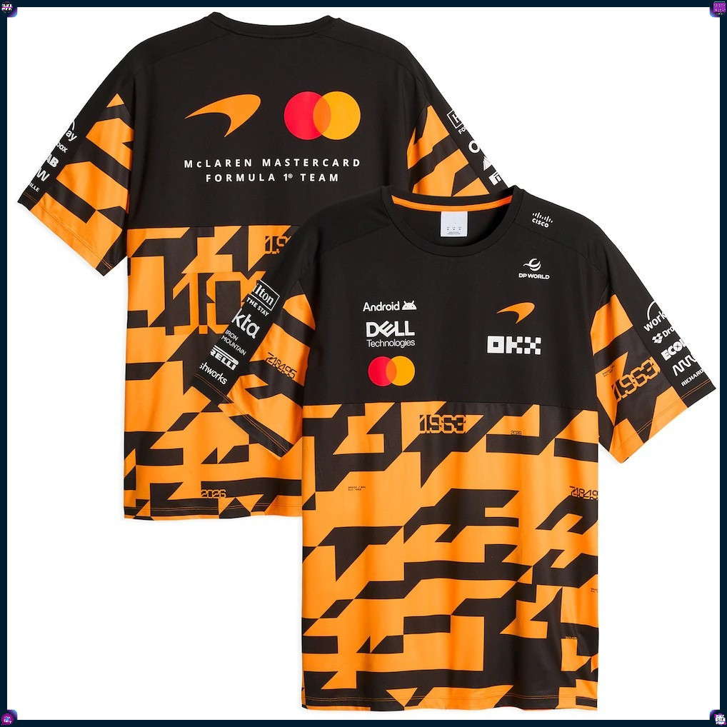 Áo thun McLaren 1000th Race Replica 2026 -27 McLaren F1 Áo Hoodie Đội Oscar Piastri Driver Polo