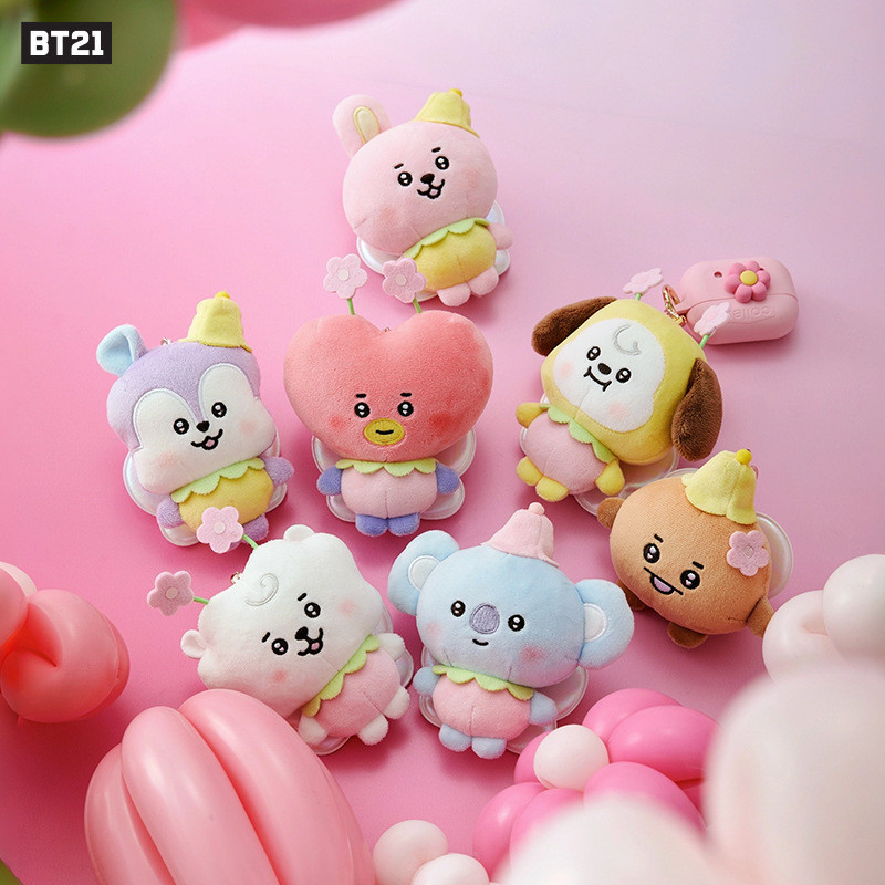 BT21 Baby Spring Fairy Plush Keyring – Túi đựng búp bê dễ thương Charm