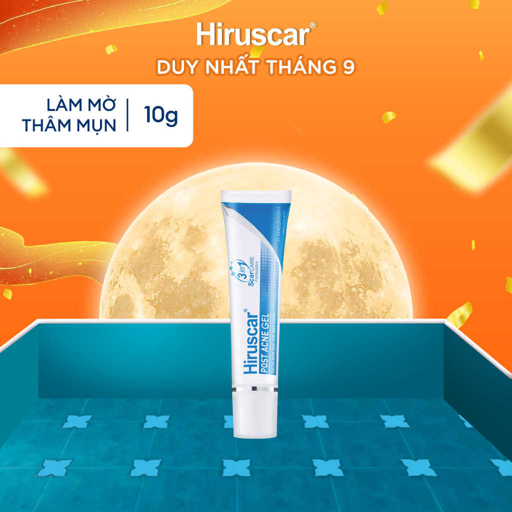 Gel chăm sóc sẹo mụn và mụn thâm Hiruscar Post Acne 10g