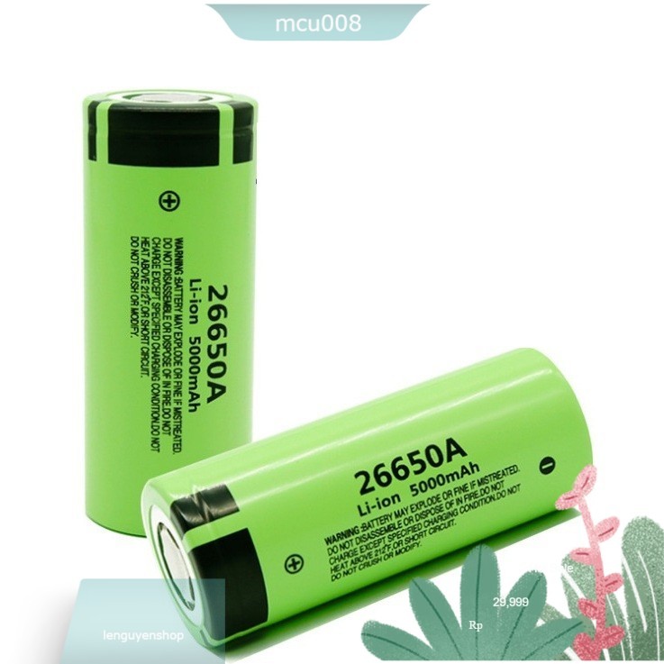 Pin Sạc  Panasonic 26650 5000mAh 3.7V