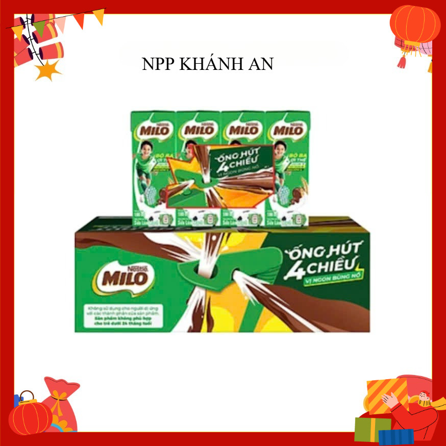 Thùng 48 Hộp Sữa Milo180ml  - Thức Uống Lúa Mạch Nestlé Milo NPP KHÁNH AN