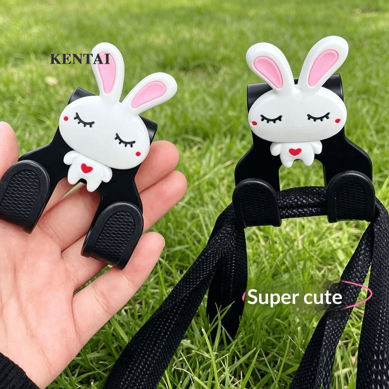 Móc treo ô tô hoạt hình dễ thương Bunny Bộ sắp xếp lưu trữ đa chức năng cho xe tay ga điện và xe máy
