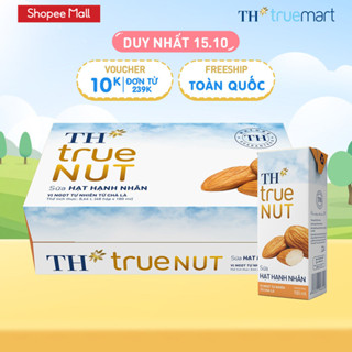 Thùng 48 hộp sữa hạt hạnh nhân TH True Nut 180ml x 48 hộp