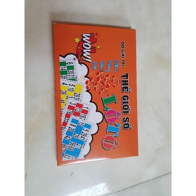 Lô tô số hộp cam - Loto - lô tô cam - Bộ Cờ Lô Lô số giải trí  (Hàng chính hãng) (xài voucher để rẻ 