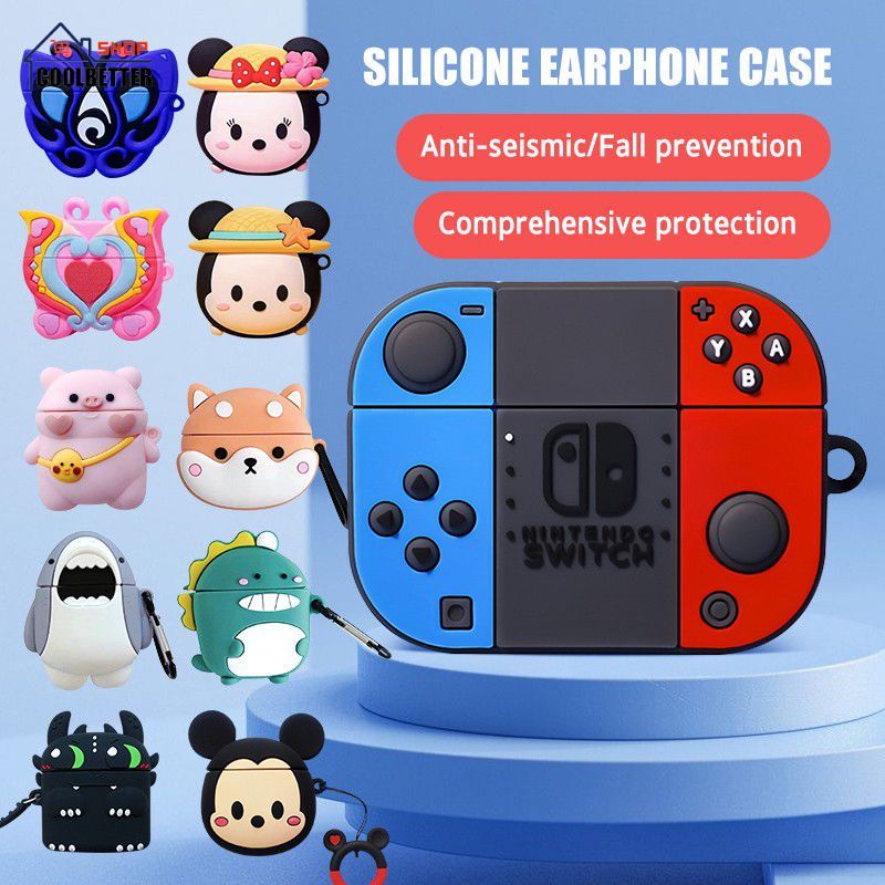 Có Vỏ Tai Nghe Cho Lenovo LP40 LP40PRO Vỏ Hoạt Hình Silicon Bảo Vệ Cho Lenovo LP40 / LP40 Pro Blueto