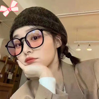 Kính mắt dấu hai chấm hiệu ứng má hồng thiết kế gọng đen / trong suốt RY