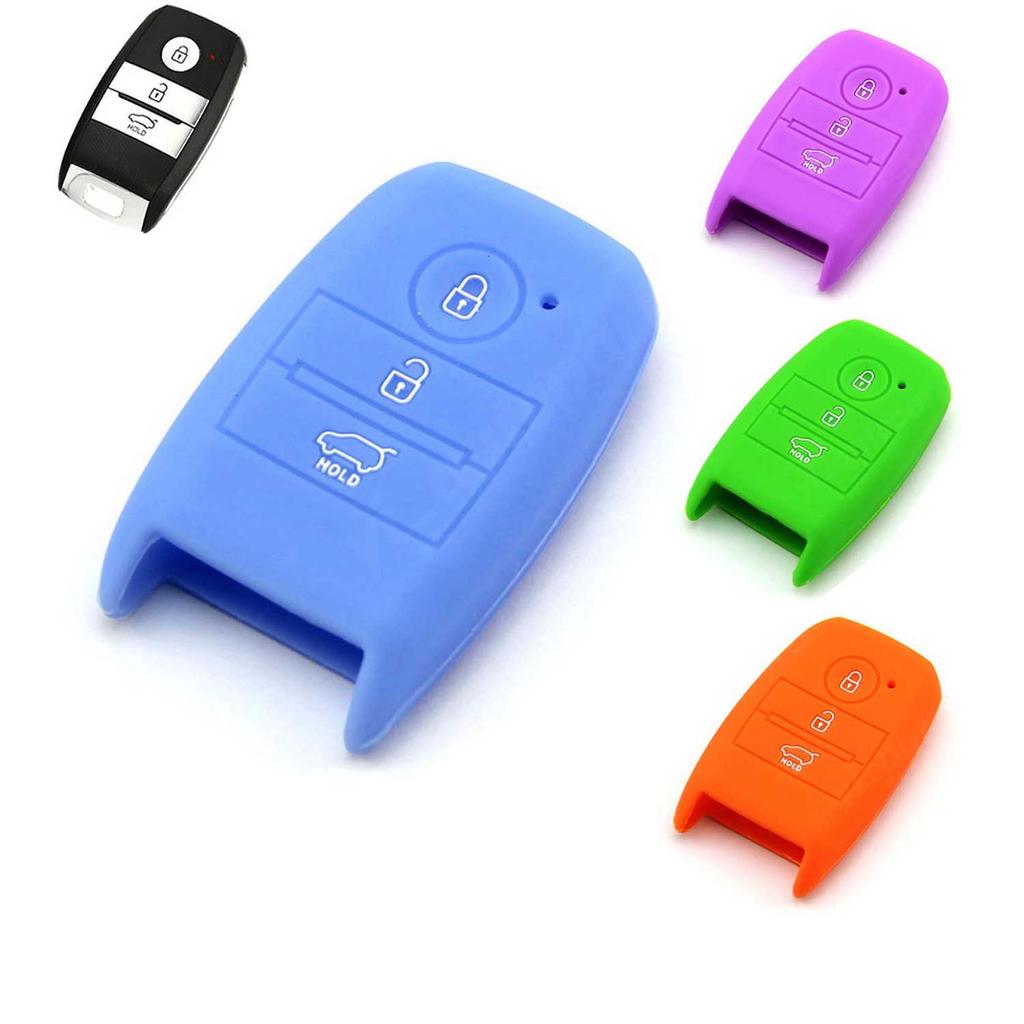 Ốp Lưng Silicon Cho Kia 3 Nút 3B Remote Smart Key Forte K3 Sorento Soul