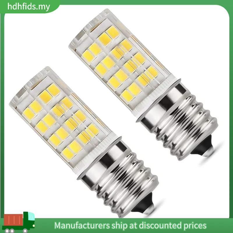 2 gói Bóng đèn lò vi sóng LED E17 có thể điều chỉnh độ sáng 4W, Ánh sáng ban ngày 6000K 40W Đèn tươn