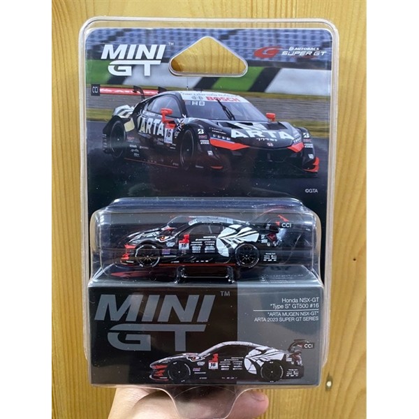 Mini GT Card Version MGT00787 Honda NSX-GT "Type S" GT500 #16 "ARTA MUGEN NSX-GT " ARTA 2023 SUPER G