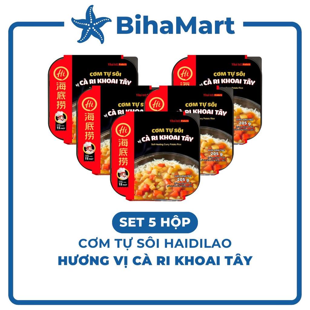 [SET 5 HỘP] - YIHAI - Cơm tự sôi Haidilao hương vị Cà ri khoai tây, Cơm tự sôi Hadilao Cà ri khoai t