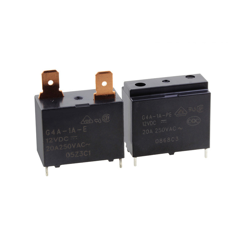 2 chiếc ~ 10 chiếc G4A-1A-E-12VDC G4A-1A-E-24VDC G4A-1A-PE-12VDC G4A-1A-PE-24VDC 20A 250VAC Rơle ngu
