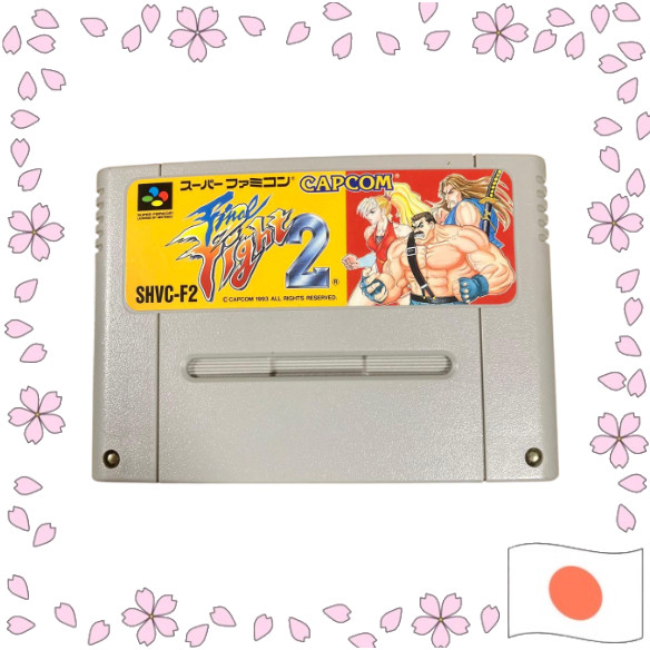 Super Famicom Final Fight 2 Original Japanese SFC SNES Classic Beat 'em Up Action Game Cartridge Dir