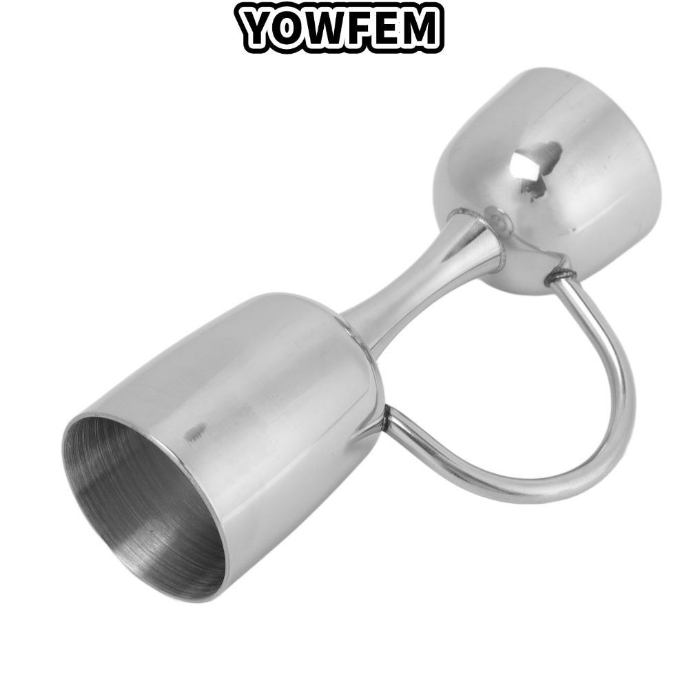 Jigger hai đầu YOWFEM, Cốc đo thanh thép không gỉ 304 hai đầu, Jigger pha chế chính xác để pha chế