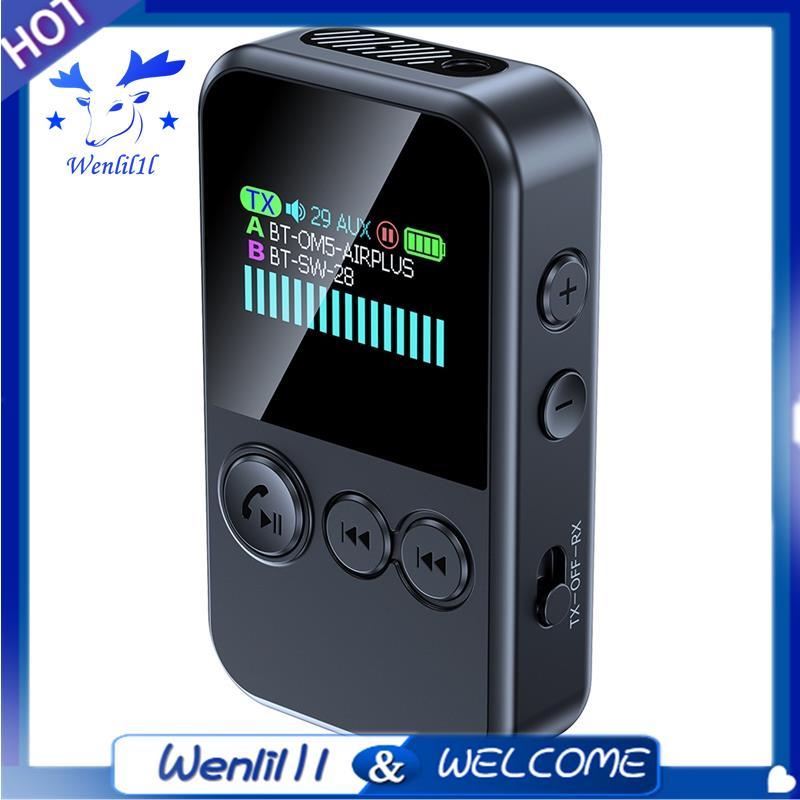 CLIP-on cho TV PC Tai nghe ô tô Bộ thu phát âm thanh Bluetooth 6.0 tương thích, Bộ chuyển đổi không 