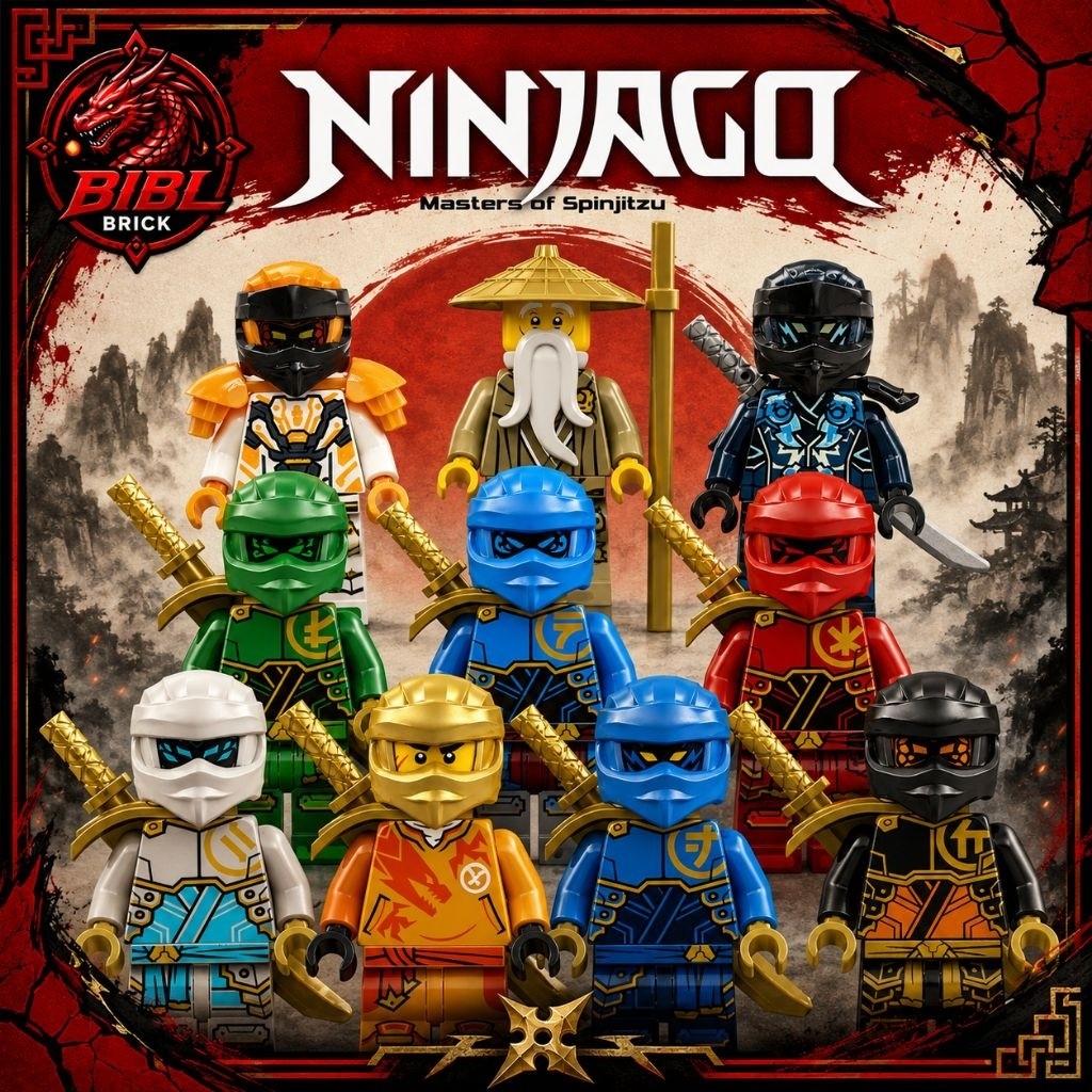 [IN LƯNG]Mô Hình Nhân Vật Lắp Ghép Ninjago Dragon Rising 3-Minifigures Season 18
